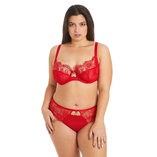Soutien-gorge à armatures grand maintien rouge Sangria Pomm Poire