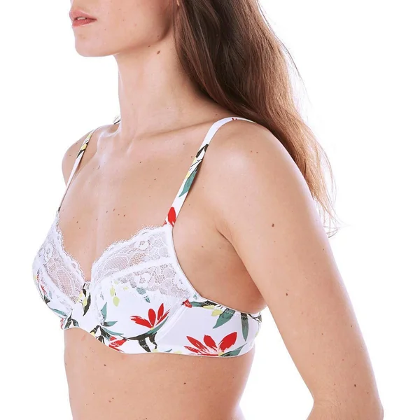 Soutien-gorge à armatures imprimé - Blanc Camille Cerf x Pomm Poire