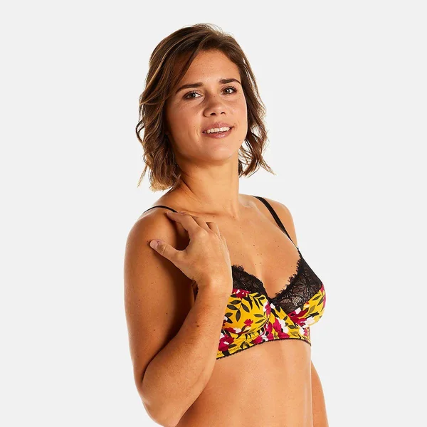 Soutien-gorge à armatures jaune Shaker Pomm Poire