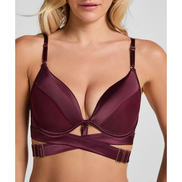 Soutien-gorge à armatures longline push-up préformé Colette - Violet