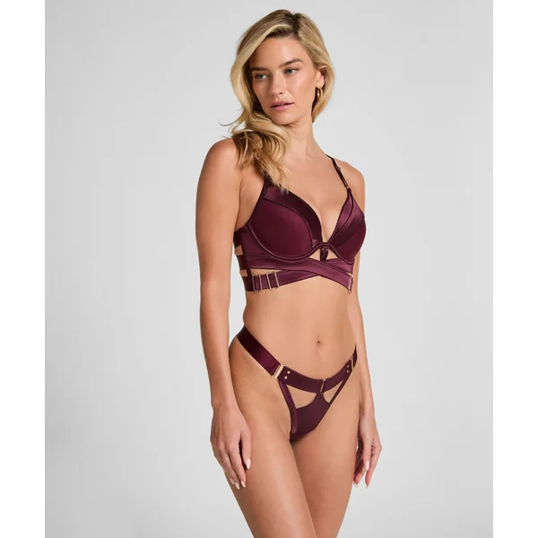 Soutien-gorge à armatures longline push-up préformé Colette - Violet