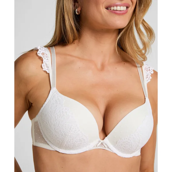 Soutien-gorge à armatures maximiseur préformé Posie - Blanc