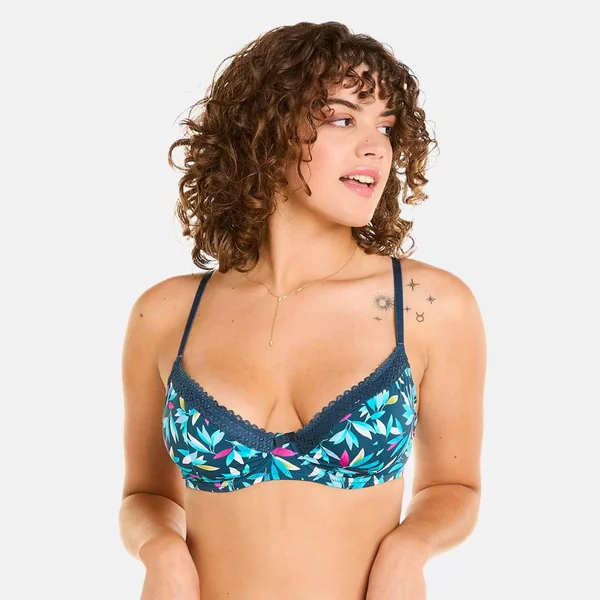 Soutien-gorge à armatures multicolores bleu Pomm Poire