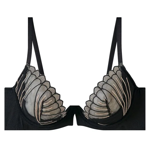 Soutien-gorge à armatures noir Indécise Pomm Poire