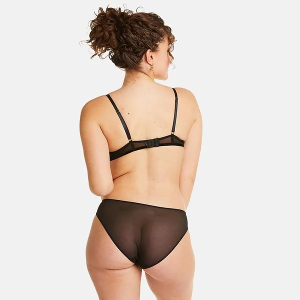 Soutien-gorge à armatures noir Rafale Pomm Poire