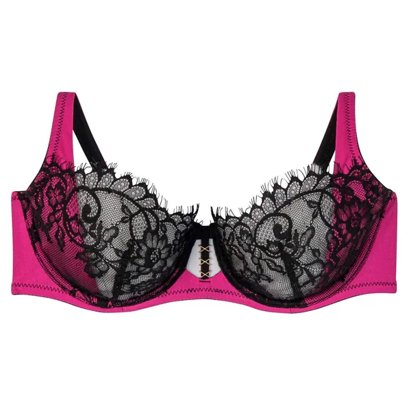 Soutien-gorge à armatures noir/fuchsia Dragon Pomm Poire