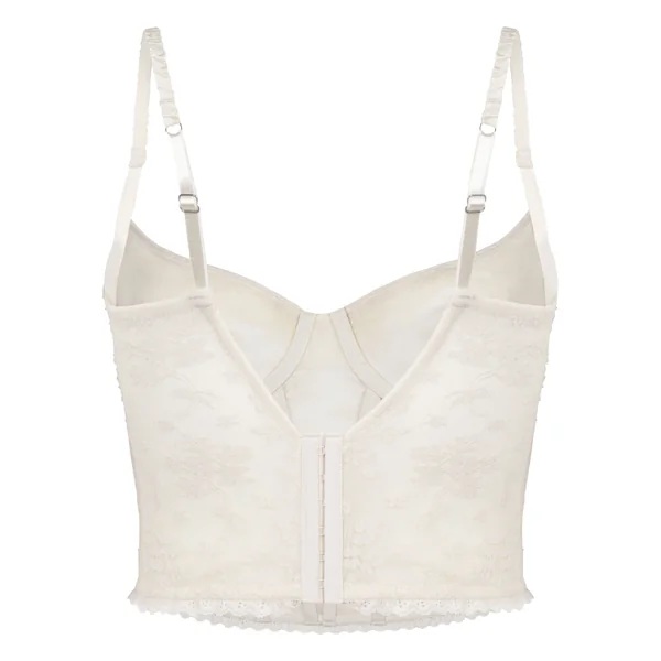 Soutien-gorge à armatures non rembourré longline Darcy - Blanc