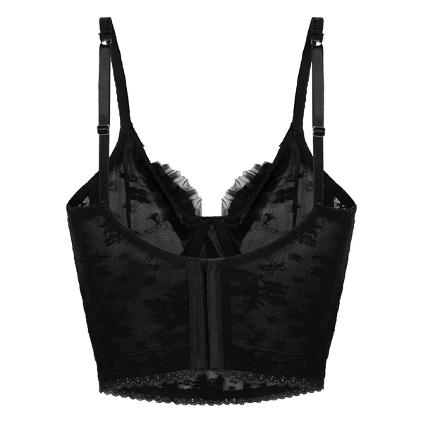 Soutien-gorge à armatures non rembourré longline Darcy - Noir
