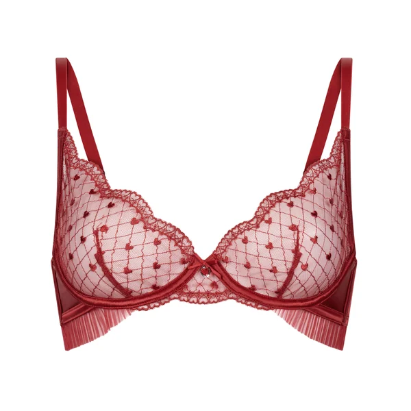 Soutien-gorge à armatures non-préformé Cordelie - Rouge
