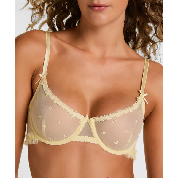 Soutien-Gorge à Armatures Non-Rembourré Flora - Jaune