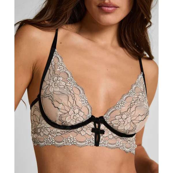 Soutien-gorge à armatures non-rembourré longline Agnes - Blanc