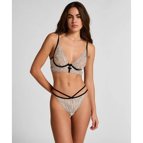 Soutien-gorge à armatures non-rembourré longline Agnes - Blanc