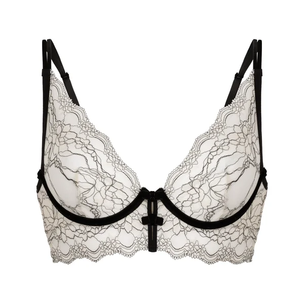 Soutien-gorge à armatures non-rembourré longline Agnes - Blanc