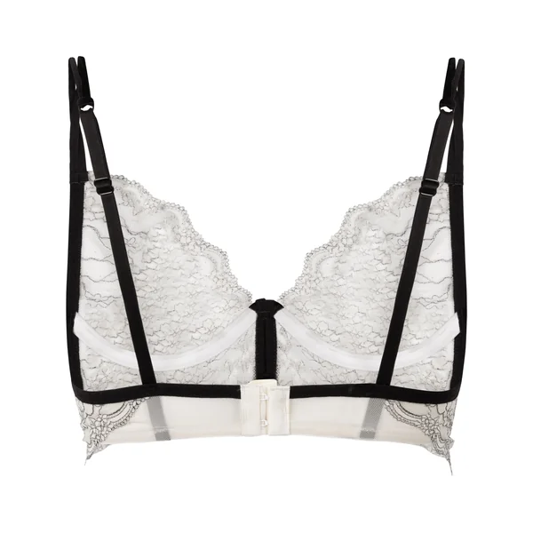 Soutien-gorge à armatures non-rembourré longline Agnes - Blanc