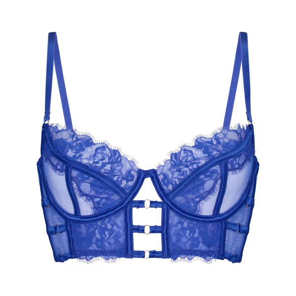 Soutien-gorge à armatures non-rembourré longline Nienke - Bleu