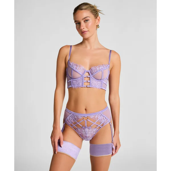 Soutien-gorge à armatures non-rembourré longline Nienke - Violet