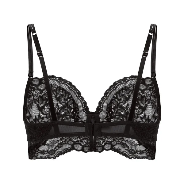 Soutien-gorge à armatures non-rembourré longline Sabrina - Noir