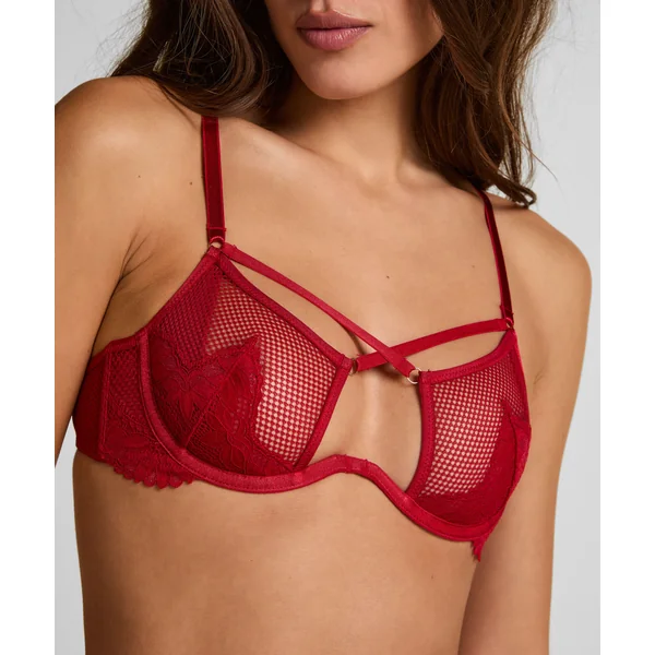 Soutien-gorge à armatures non-rembourré Milana - Rouge