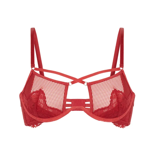 Soutien-gorge à armatures non-rembourré Milana - Rouge