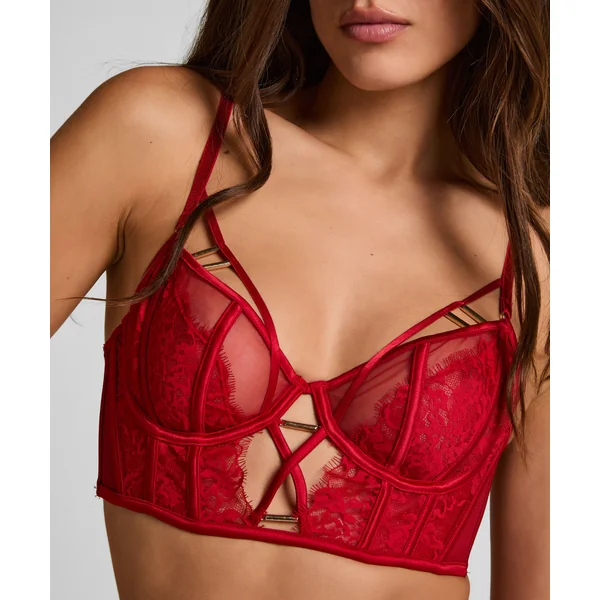 Soutien-gorge à armatures non-rembourré Noeki - Rouge
