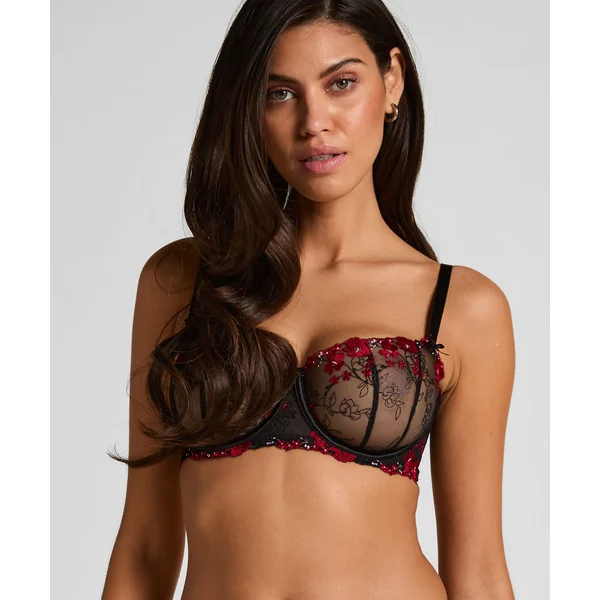 Soutien-gorge à armatures non-rembourré Peonie - Noir