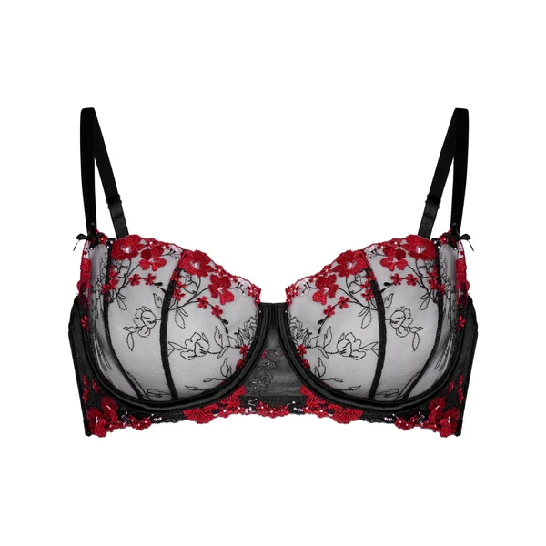 Soutien-gorge à armatures non-rembourré Peonie - Noir