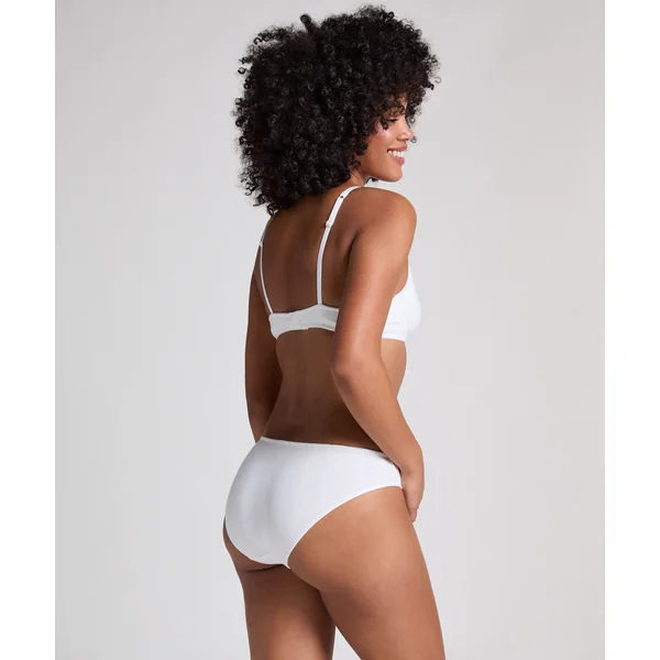 Soutien-gorge à armatures non-rembourré Pointelle - Blanc