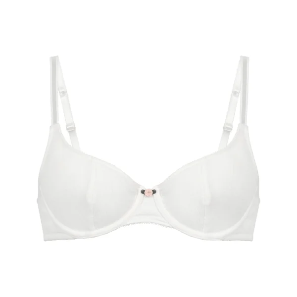 Soutien-gorge à armatures non-rembourré Pointelle - Blanc