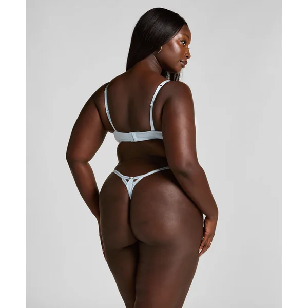 Soutien-gorge à armatures non-rembourré Pointelle - Bleu