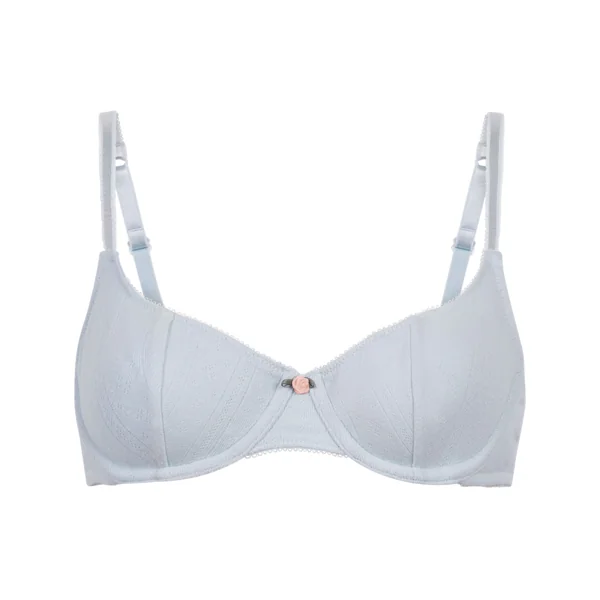 Soutien-gorge à armatures non-rembourré Pointelle - Bleu