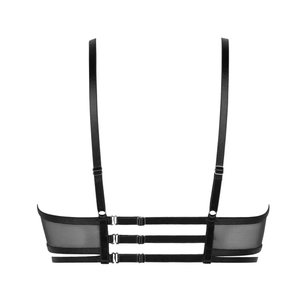 Soutien-gorge à armatures préformé longline Scarlett - Noir