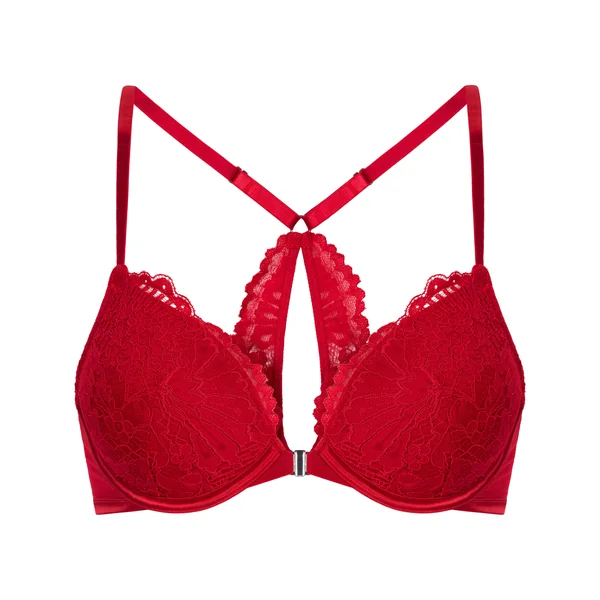Soutien-gorge à armatures push-up préformé Whitney - Rouge