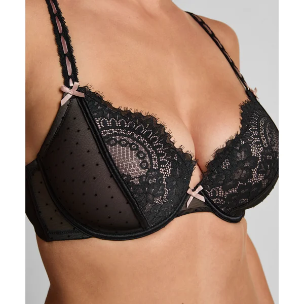 Soutien-gorge à armatures rembourré Dorothy - Noir