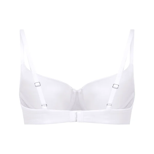 Soutien-gorge à armatures rembourré en coton - Blanc