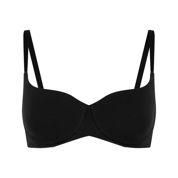 Soutien-gorge à armatures rembourré en coton - Noir