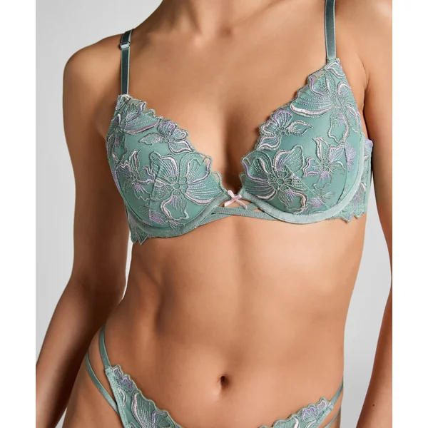 Soutien-gorge à armatures rembourré Lauren - Vert
