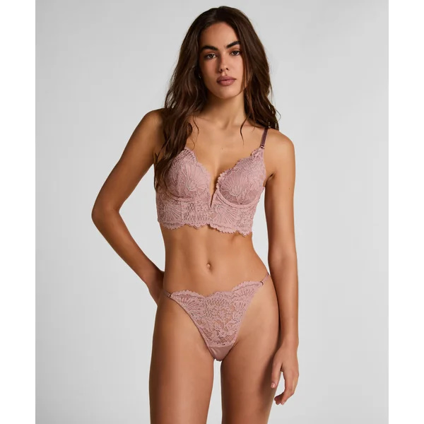 Soutien-gorge à armatures rembourré longline Essie - Violet