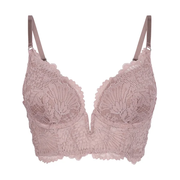 Soutien-gorge à armatures rembourré longline Essie - Violet