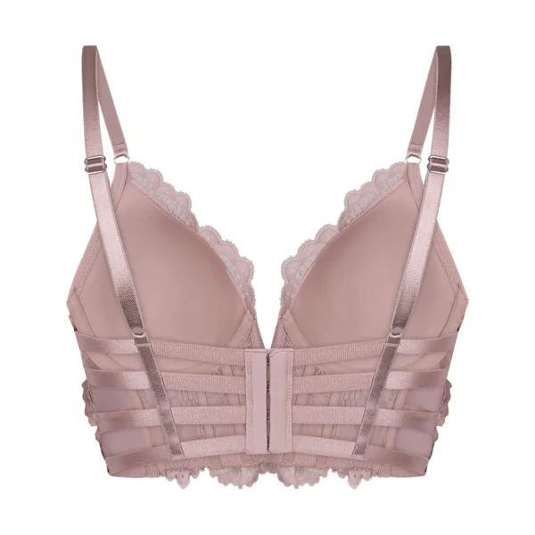 Soutien-gorge à armatures rembourré longline Essie - Violet