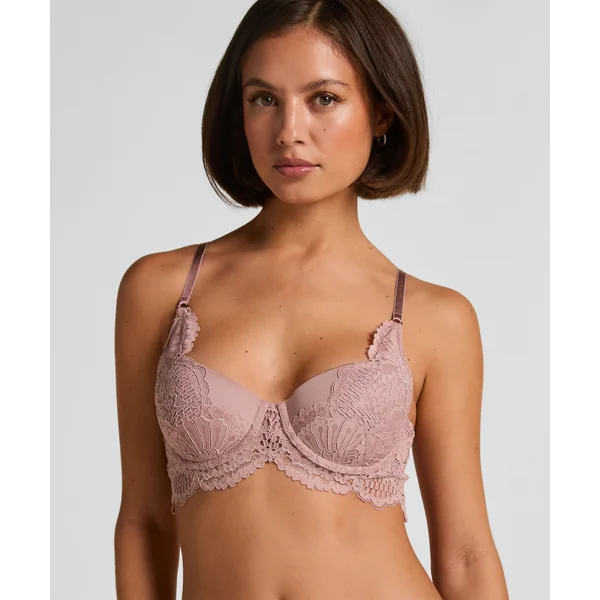 Soutien-gorge à armatures rembourré longline Essie - Violet
