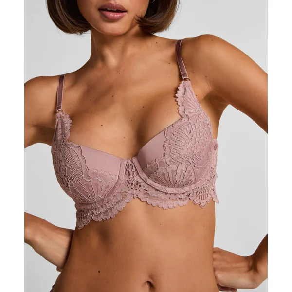 Soutien-gorge à armatures rembourré longline Essie - Violet