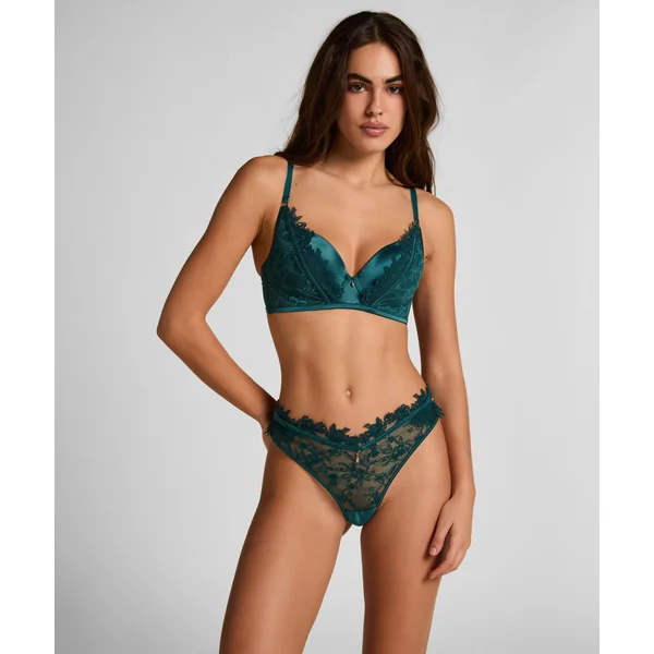 Soutien-gorge à armatures rembourré longline Julia - Vert