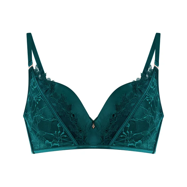 Soutien-gorge à armatures rembourré longline Julia - Vert