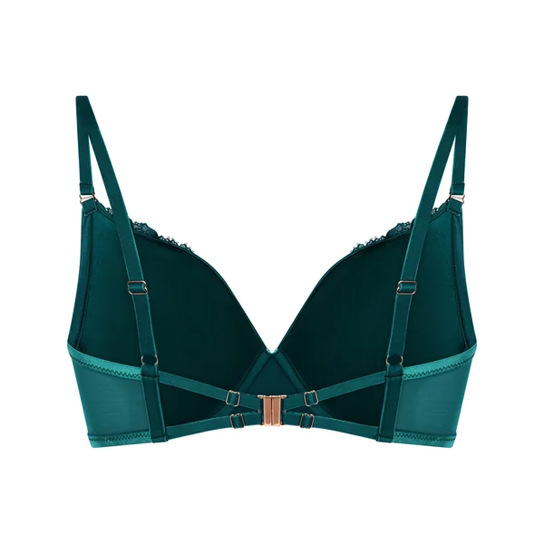 Soutien-gorge à armatures rembourré longline Julia - Vert