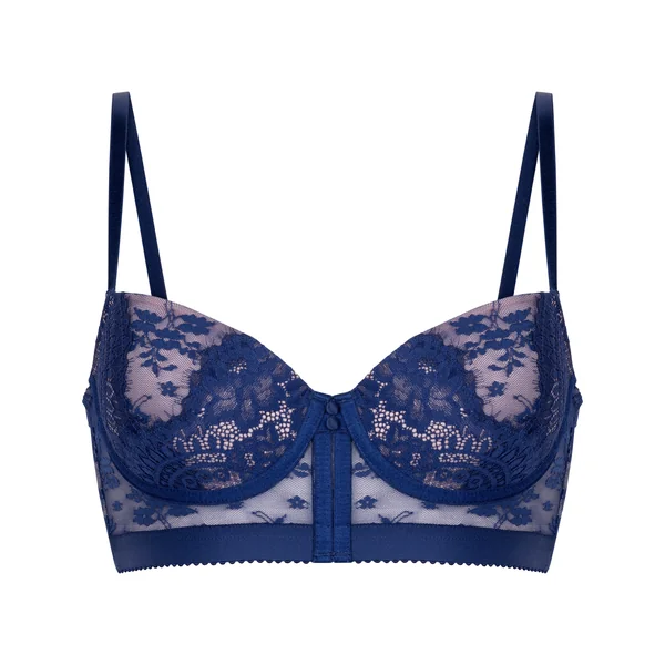 Soutien-gorge à armatures rembourré longline Lou - Bleu