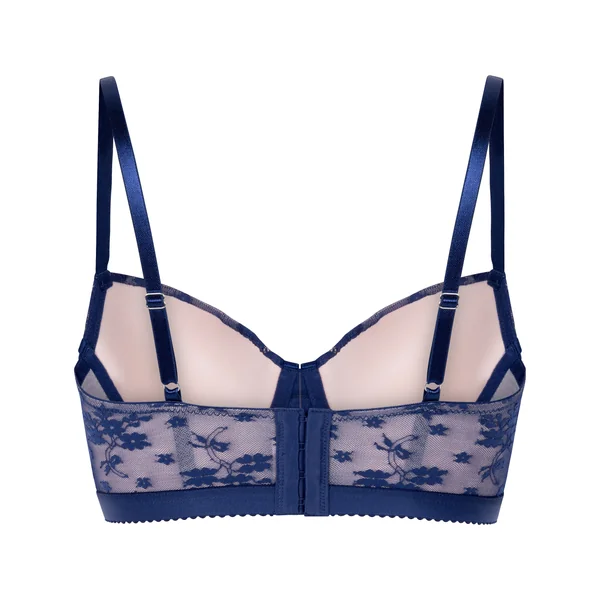 Soutien-gorge à armatures rembourré longline Lou - Bleu