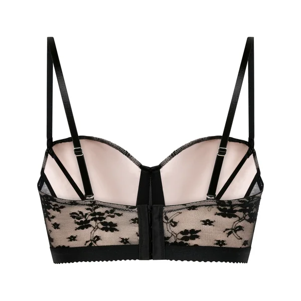 Soutien-gorge à armatures rembourré longline Lou - Noir