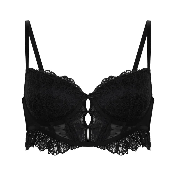 Soutien-gorge à armatures rembourré longline Posie - Noir