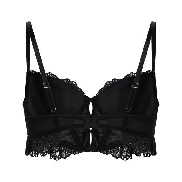 Soutien-gorge à armatures rembourré longline Posie - Noir