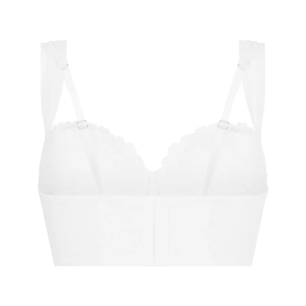 Soutien-gorge à armatures rembourré longline Whitney - Blanc